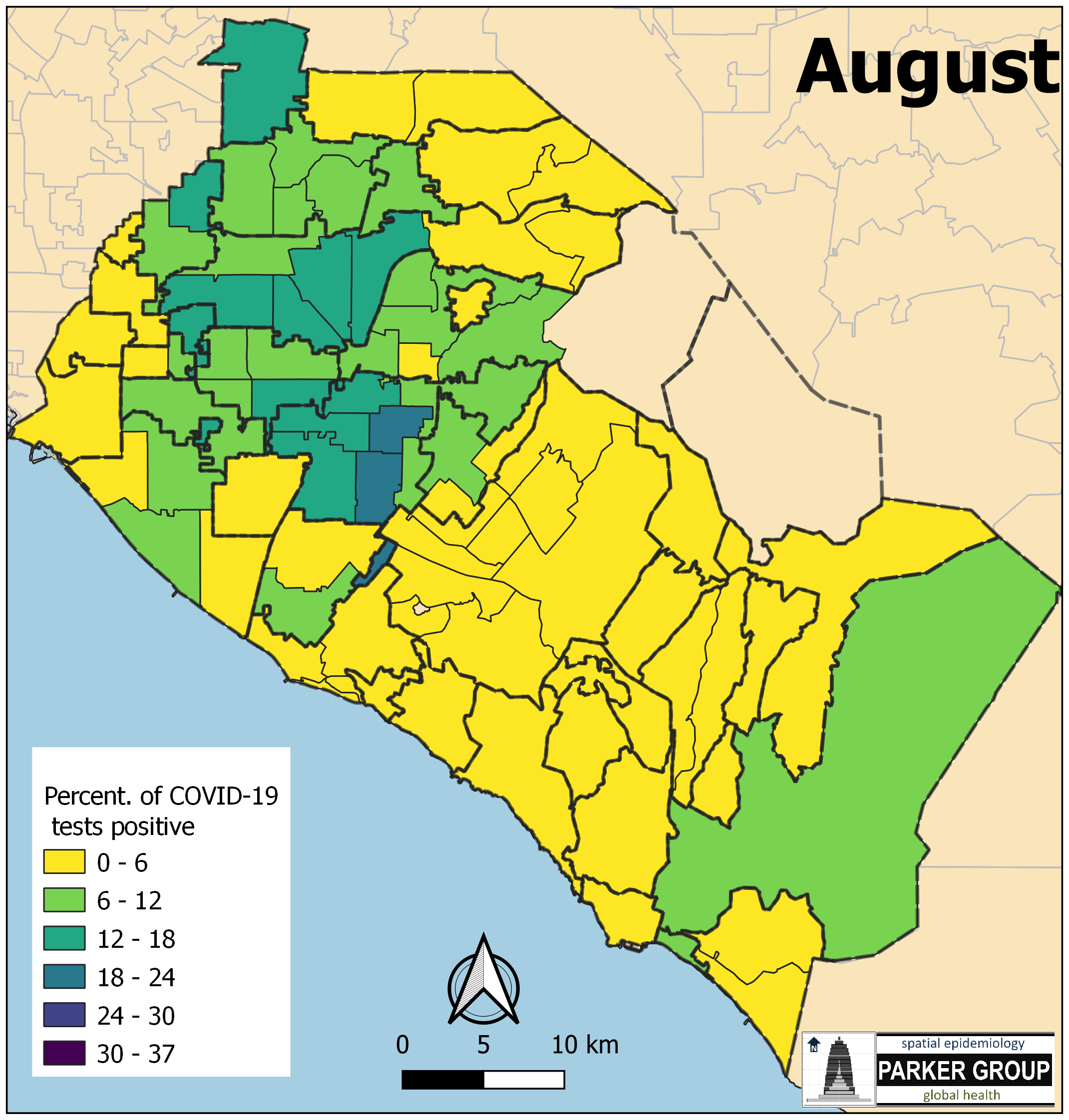 COVID-19 Maps by UCI Statistics