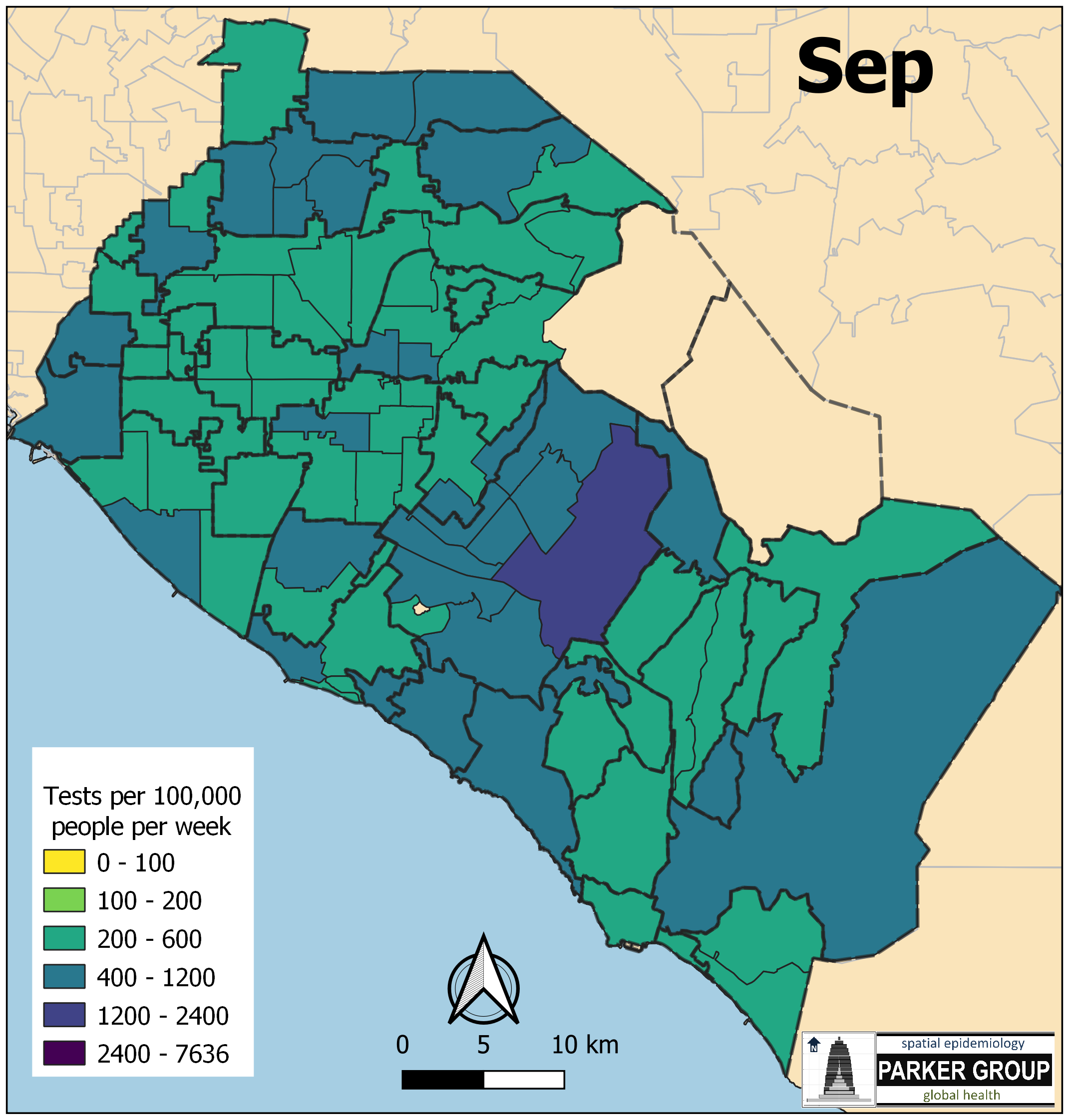 COVID-19 Maps by UCI Statistics